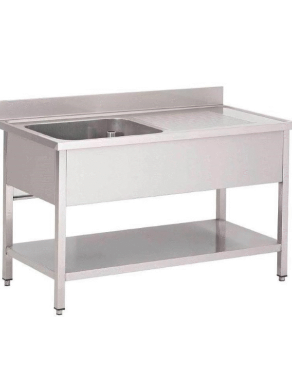 Stainless Steel Sink Table with Undershelf